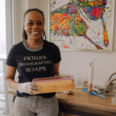 Vanessa Garrett owner of Fiona's Handcrafted Soaps CA - The process of making small batch soaps with Fiona's Handcrafted Soaps