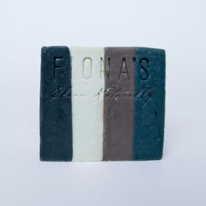 Bourbon - Ingredients are: Olive Oil, Coconut Oil, Castor Oil, Sodium Hydroxide, Water, Bourbon Fragrance Oil, Activated Charcoal, colorant Activated Charcoal in these soaps absorb toxins in by drawing impurities and dirt from the skin
